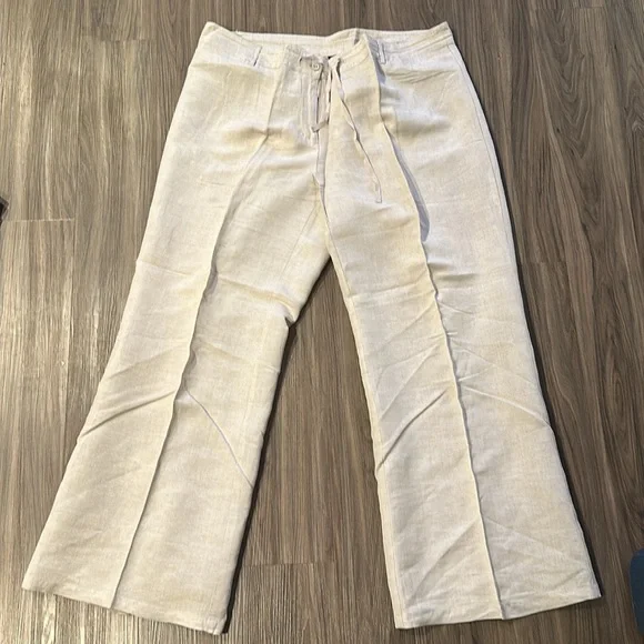 NWOT lane Bryant linen wide leg pants - Picture 3 of 5